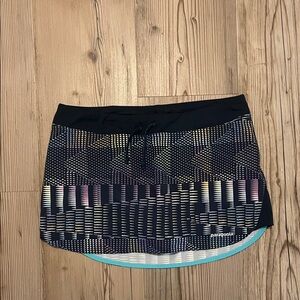 Patagonia Black and Multicolor Mini Skirt